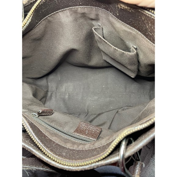 Authentic Gucci GG Leather & Canvas Eclipse Tote Bag Hand Purse - Picture 12 of 12